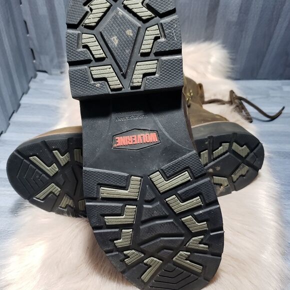 Wolverine Brown Leather Boots - Picture 6 of 6